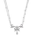 18k White Gold 1ct TDW Art Deco Diamond Estate Necklace (H-I, SI1-SI2)