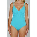 Jantzen Classics Twist Top One-piece Teal Swimsuit