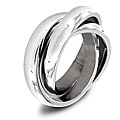 Stainless Steel Intertwined Triple Band Ring