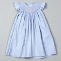 Petit Ami Girl's Toddler Blue Striped Ruffle Dress