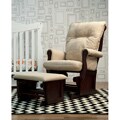 DaVinci Classic Cherry Sleigh Glider and Ottoman