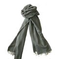 KPA Cashmere Green Cashmere/ Wool Stole Wrap
