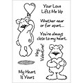 Inky Antics 'Heart Benton' Clear Stamp Set