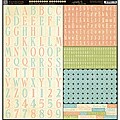 Graphic 45 'Alphabet' Little Darlings Cardstock Stickers