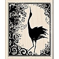 Inkadinkado 'Crane Print' Wood-mounted Rubber Stamp