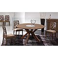 Amelia Lazy Susan Cocoa Finish 7-piece Dining Set
