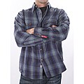 Farmall IH Men's 'Brawny' Navy Plaid Flannel Shirt