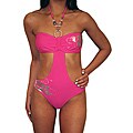 Lisabelle 'Coming Up Roses' Pink Monokini Swimsuit