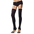 Leg Avenue Women's Opaque Stirrup Thigh Highs