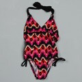 Pink Platinum Girl's Aztec Swimsuit