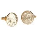 American Coin Treasures Gold-Layered Buffalo Nickel Cufflinks