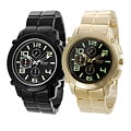 Geneva Platinum Glow in the Dark Link Watch