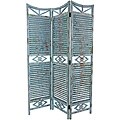 Rustic Slatted 5.5-foot Room Divider (China)