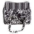 Laura Ashley Black/ White Floral Handbag