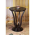 Espresso Wooden Round Stand End Table