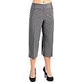 Stanzino Women's Charcoal Plus-size Cropped Pants