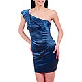 Stanzino Women's Teal Single-shoulder Dress