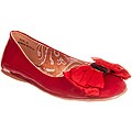 Riverberry Women's 'Nicki' Bow-detail Red Patent Ballet Flat