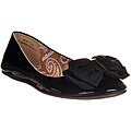 Riverberry Women's 'Nicki' Bow-detail Black Patent Ballet Flat