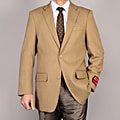 Mantoni Men's Camel 2-Button Wool Sport Coat