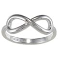 La Preciosa Sterling Silver Infinity Design High-polish Ring