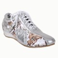 Bolaro by Beston Women's Silver Printed Sneakers