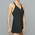 Jantzen Halter V-Neck Swimdress in Black