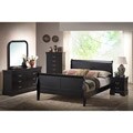 Harrell Black King Size Modern Bedroom Set
