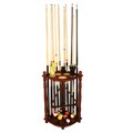 Hardwood Saratoga Pool Cue Rack