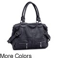 Dasein Faux Leather Belted Shoulder Bag