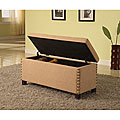 Nailhead Linen Storage Bench