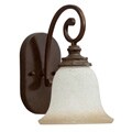 Transitional 1-light Golden Bronze Wall Sconce
