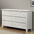 Alderson Cottage White 6-drawer Beadboard Dresser