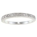 Sterling Silver 1/4ct TDW Diamond Milligrain Band