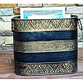 Hammered Brass Finish Magazine Storage Rack (India)