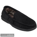 Daxx Men's Lined Corduroy Moccasin Slipper Shoes