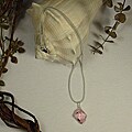 Jewelry by Dawn Sterling Silver Bombata Chain Necklace With Pink Crystal Cosmic