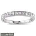 Miadora 10k Gold 1/10ct TDW Diamond Wedding Band
