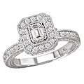 14k White Gold 5/8ct TDW Diamond Engagement Ring (G/H, SI1-SI2)