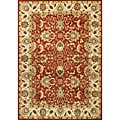 Alliyah Handmade Red Wool Rug (8' x 10')