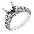 14k White Gold 3/4ct TDW Diamond Semi-mount Engagement Ring (G-H, SI1/SI2)