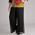 AnnaLee + Hope Women Plus Chiffon Wide Leg Pants