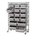 Seville 7-shelf Commercial Bin Rack Storage System