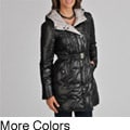 Vince Camuto Women's Belted Down-filled Coat with Hood