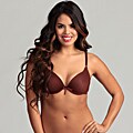 24/7 Frenzy Women's Brown/ Lime Dot T-shirt Bra