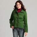 Live a Little Women's Ruffle Trim Military Jacket