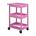 MarketLab Cart For The Cure Multi-shelf Mobile Utility Cart