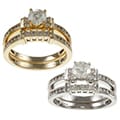 Auriya 14k Gold 1ct TDW Round Diamond Bridal Ring Set (H-I, I1-I2)