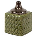 Urban Trend Collection Small Green/ Gold Ceramic Vase