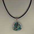 Jewelry by Dawn Triangle Resin Greek Leather Necklace
